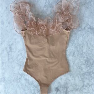 Intimately Free People ruffle bodysuit NWT small